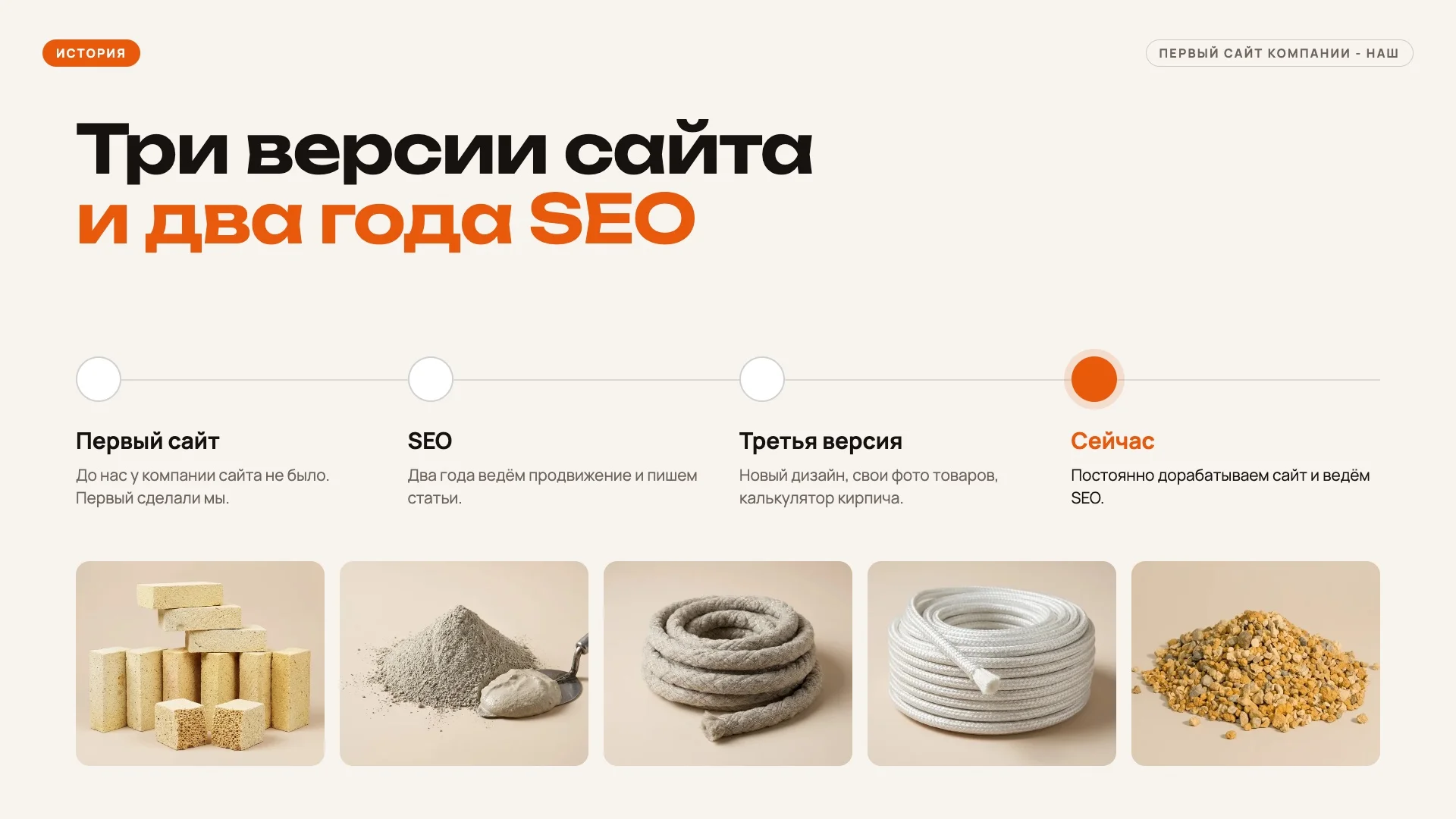 Сделали несколько вариантов сайта